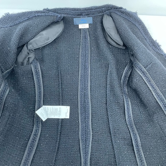 Blue Les Copains Midnight Blue 2 Piece Set Blazer & A Line Dress Suit Size 40 - Picture 10 of 16